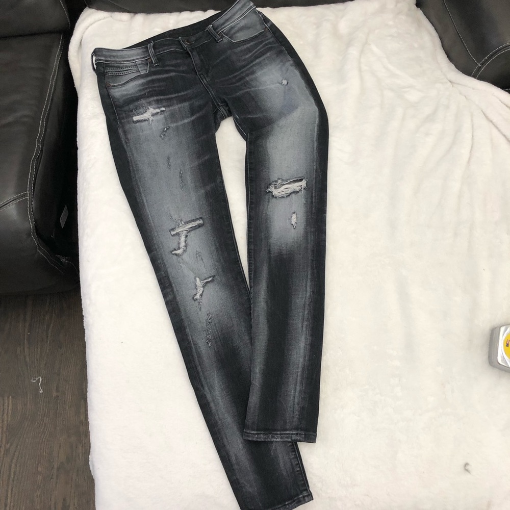 Buckle Black skinny jeans